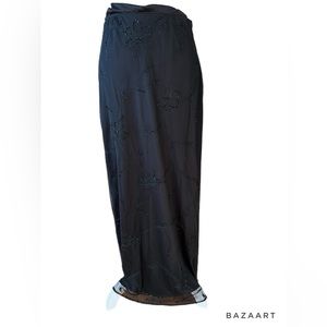 🔥🔥Stemay Black Skirt Zip Up Side And Beading Size 8